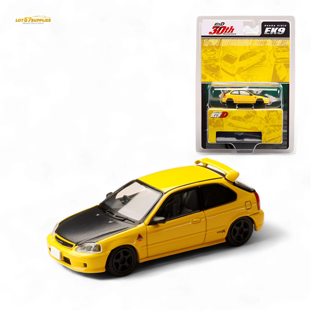 ホビージャパン ホンダ シビック EK9 イエロー 1:64 – Evergreen Kings