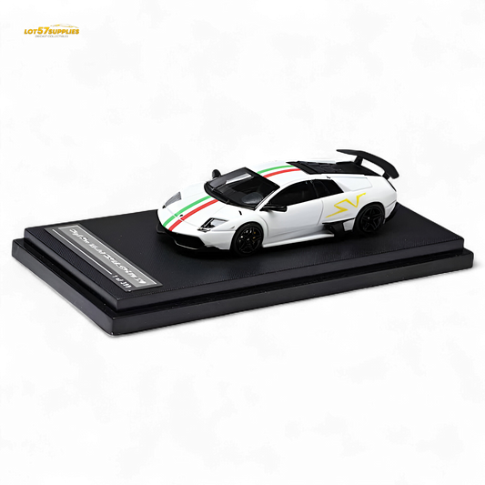 High Rev Model Lamborghini Murcielago LP670-4 SV White 1:64 - Evergreen Kings