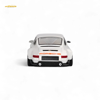 Bright white Zincit Model Porsche 911 Singer DLS diecast car in 1:64 scale, detailed miniature collectible from Lot57Supplies Diecast Shop.