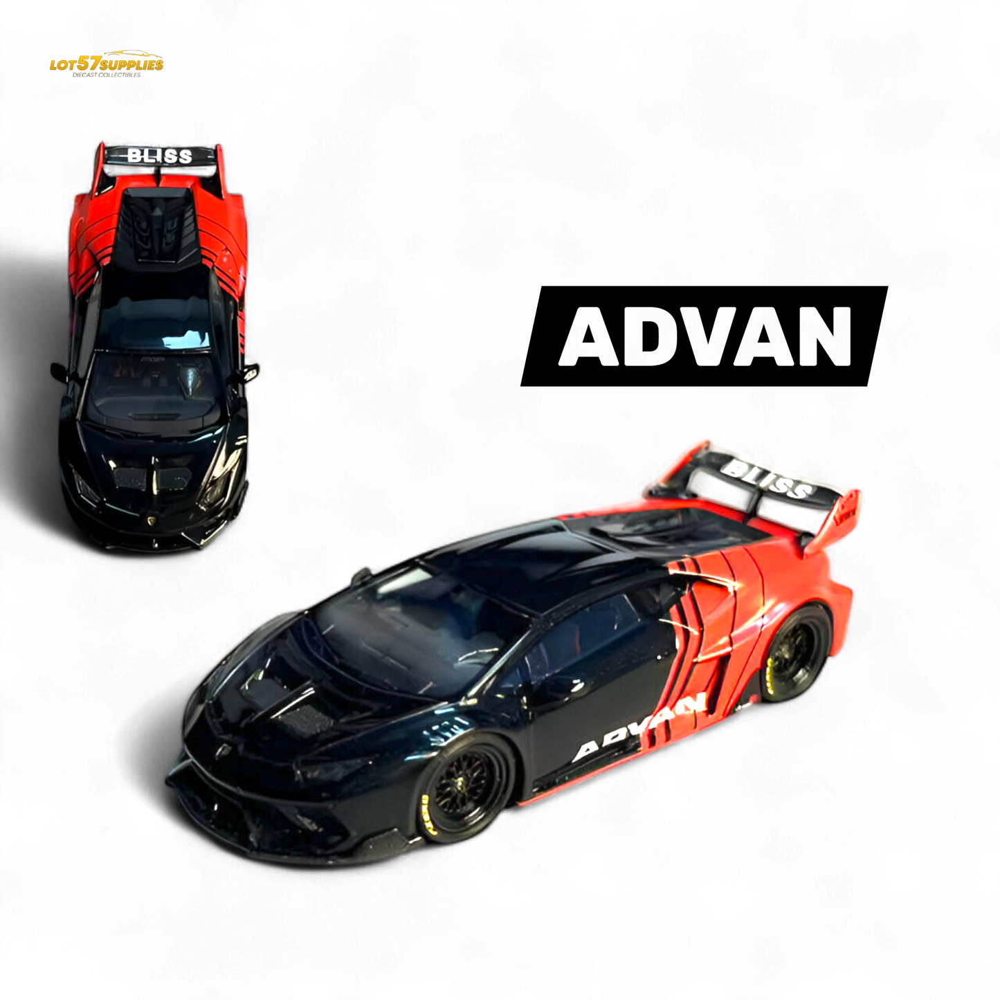 Flame Lamborghini Huracan GT LP610 ADVAN 1:64 - Evergreen Kings