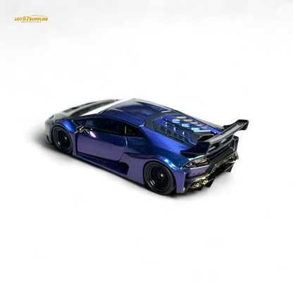 Purple Lamborghini Huracan GT LP610 diecast model in 1:64 scale, detailed toy car from Lot57Supplies Diecast Shop.