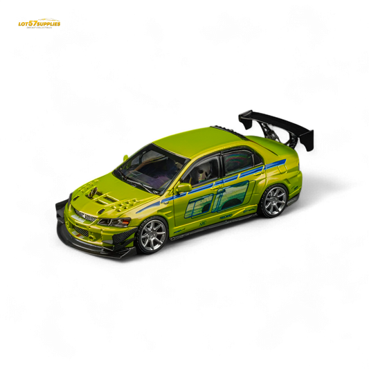Findclassically Mitsubishi Lancer Evo 9 FNF Bryan Livery Green 1:64 - Evergreen Kings