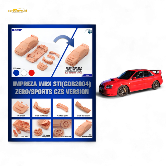 (Pre-Order) Fuji Impreza WRX STi Red 1:64 - Evergreen Kings