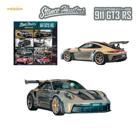 (Pre-Order) Stance Hunters Porsche 911 GT3 RS 992 Urban Bamboo 1:64 - Evergreen Kings