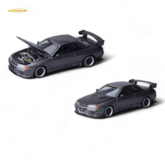 Focal Horizon Skyline GT-R R32 Top Secret Modified Grey 1:64 - Evergreen Kings
