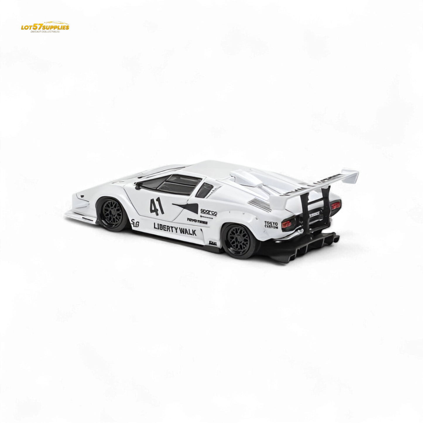 Vision64 Lamborghini Countach Luxury Version White 1:64 - Evergreen Kings