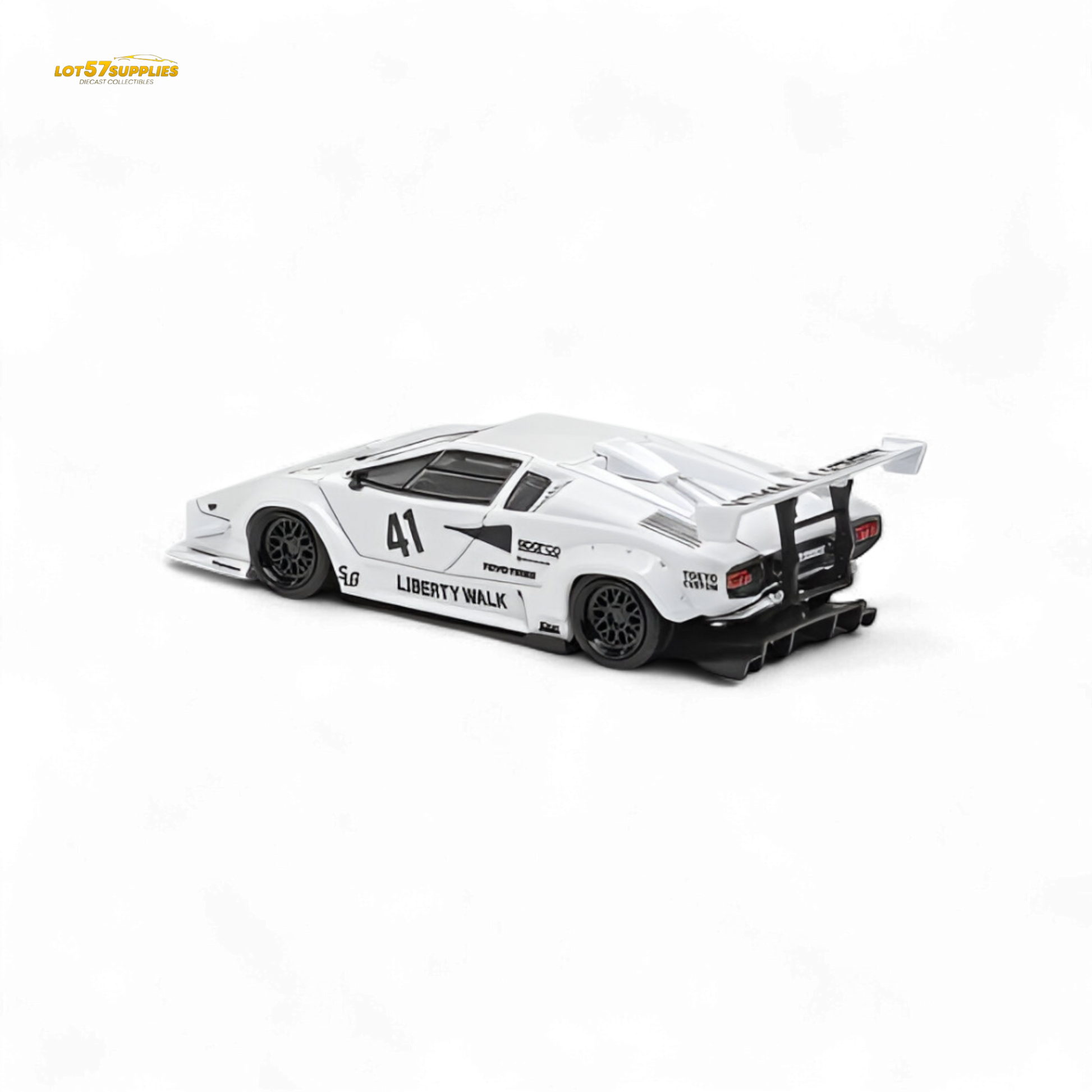Vision64 Lamborghini Countach Luxury Version White 1:64 - Evergreen Kings