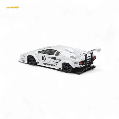 Vision64 Lamborghini Countach Luxury Version White 1:64 - Evergreen Kings