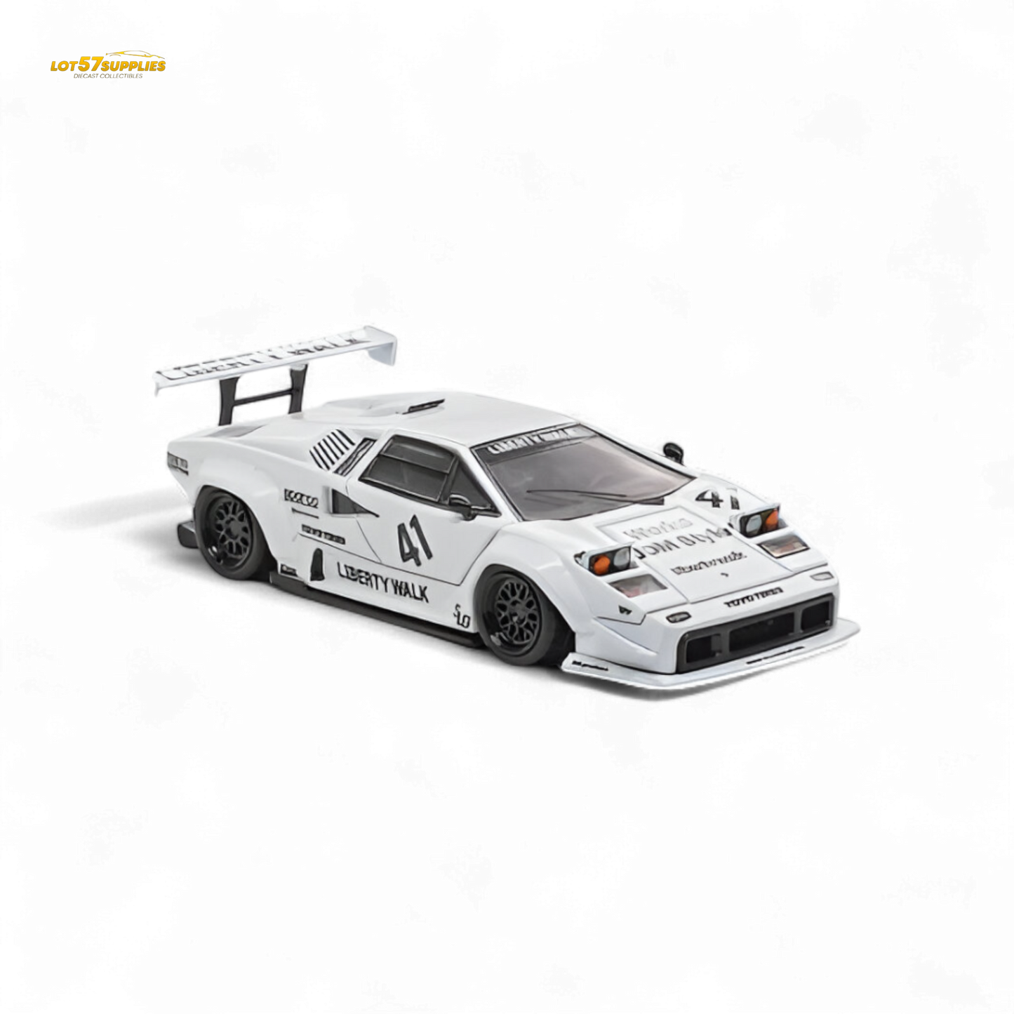 Vision64 Lamborghini Countach Luxury Version White 1:64 - Evergreen Kings