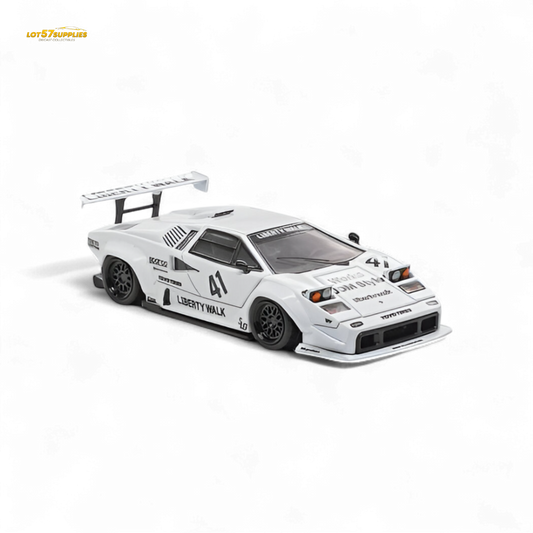 Vision64 Lamborghini Countach Luxury Version White 1:64 - Evergreen Kings