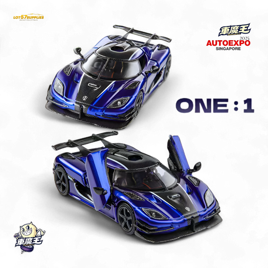 Demon King Agera ONE:1 Blue 1:64 - Evergreen Kings