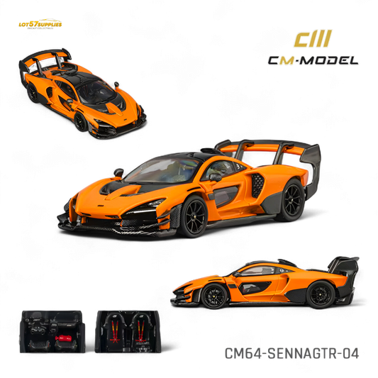 CM Model McLaren Senna GTR Papaya Orange 1:64 - Evergreen Kings