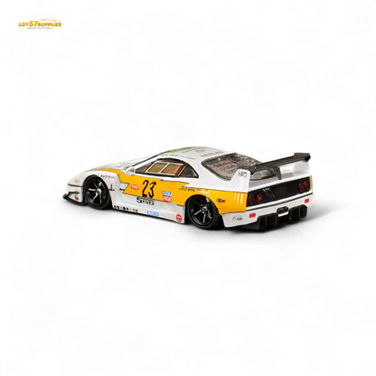 Yellow Ferrari Ghost Player LBWK F40 #23 1:64 diecast model from Lot57Supplies Diecast Shop, showing detailed exterior and racing decals.