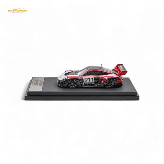 (Pre-Order) HKM Porsche 911 GT3 R Rennsport Red-White 1:64 - Evergreen Kings
