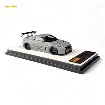 Diecast Nissan PGM Rocket Bunny R35 in combat grey, 1:64 scale, detailed model from Lot57Supplies Diecast Shop.