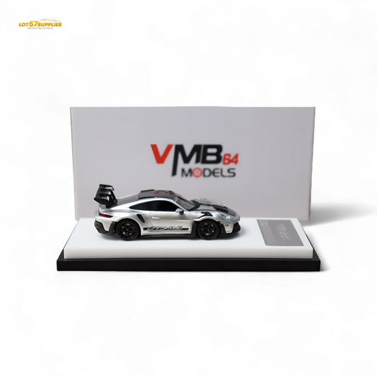 (Pre-Order) VMB Porsche 992 GT3 RS GT Silver 1:64 - Evergreen Kings