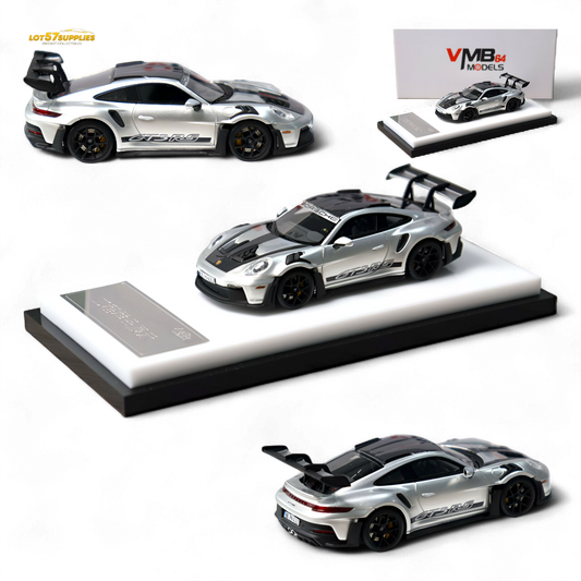 (Pre-Order) VMB Porsche 992 GT3 RS GT Silver 1:64 - Evergreen Kings