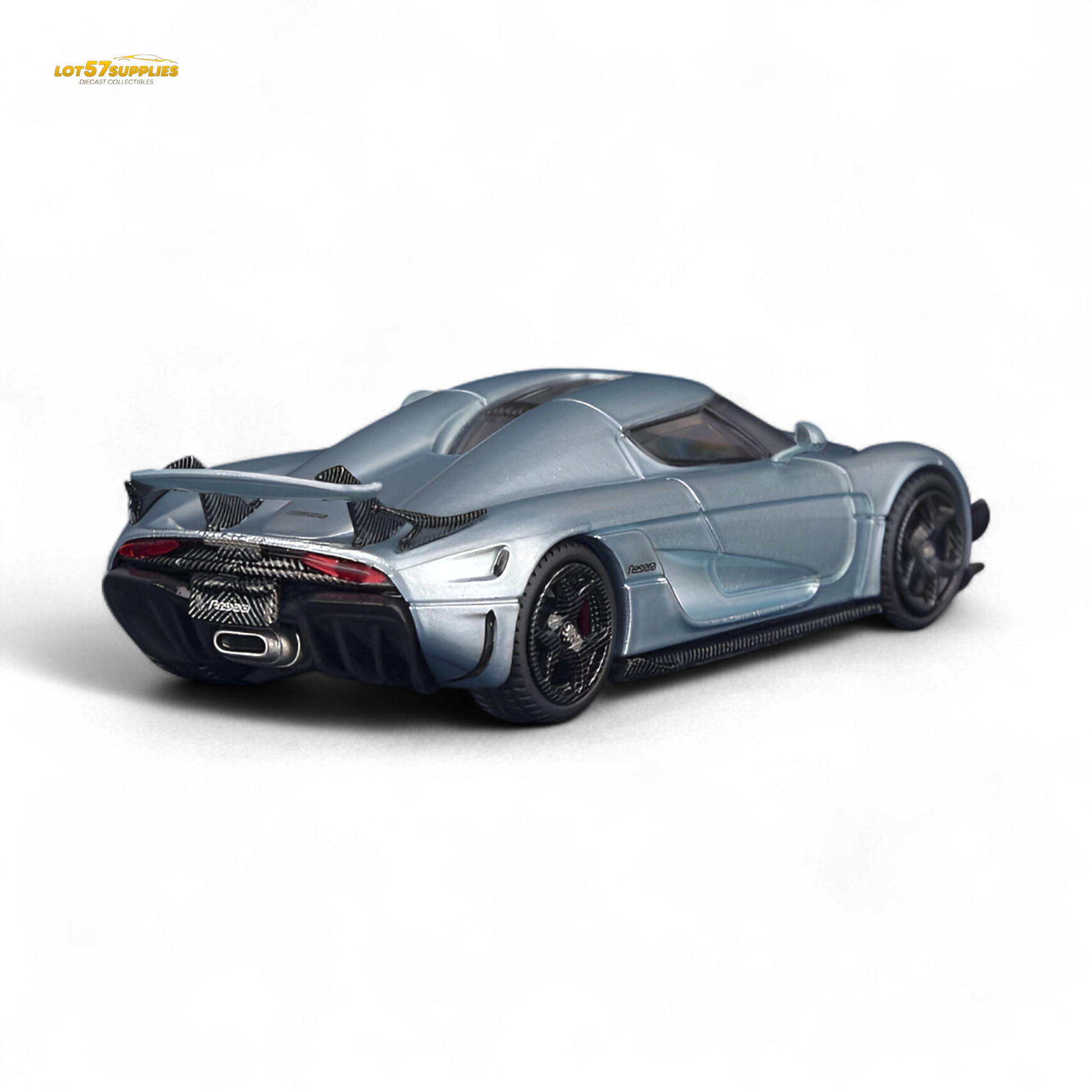 Blue scale model Regera car in 1:64 size by SC ART, detailed diecast replica from Lot57Supplies Diecast Shop.