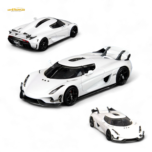 (Pre-Order) SC Art Regera Pearl White 1:64 - Evergreen Kings