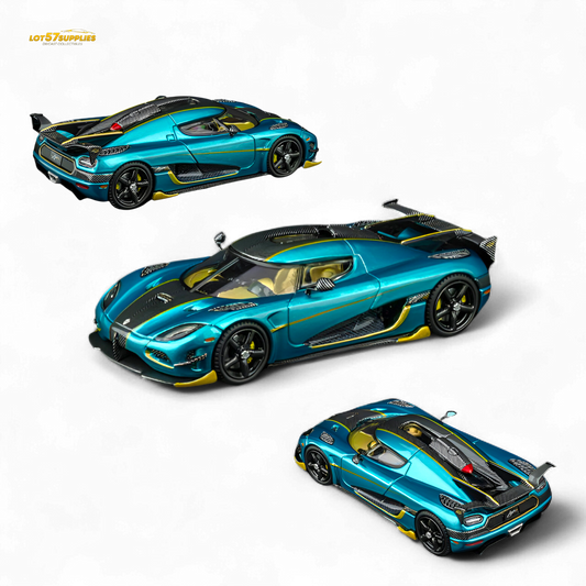 TPC Agera RS Peacock Blue 1:64 - Evergreen Kings