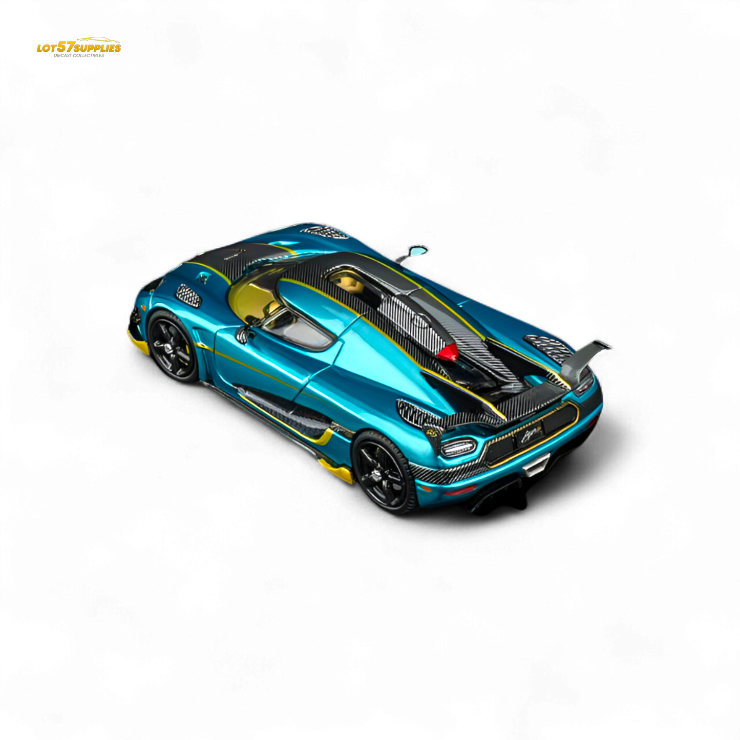 TPC Agera RS Peacock Blue 1:64 - Evergreen Kings