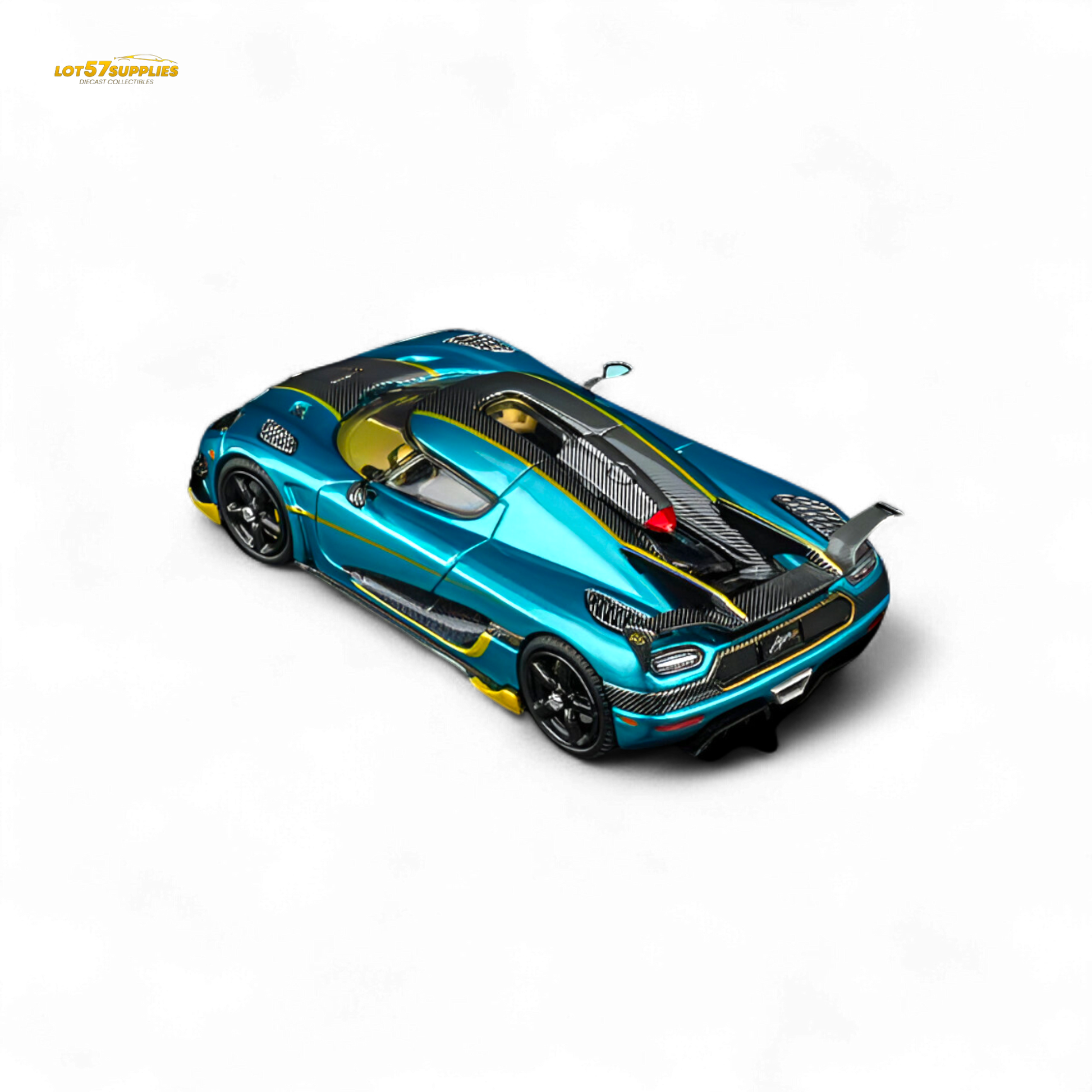 TPC Agera RS Peacock Blue 1:64 - Evergreen Kings