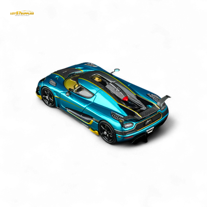 TPC Agera RS Peacock Blue 1:64 - Evergreen Kings