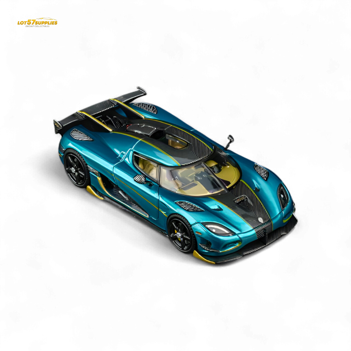 TPC Agera RS Peacock Blue 1:64 - Evergreen Kings