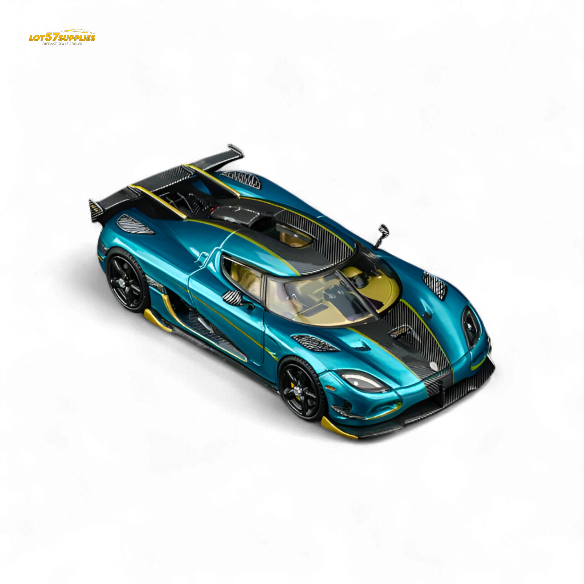 TPC Agera RS Peacock Blue 1:64 - Evergreen Kings