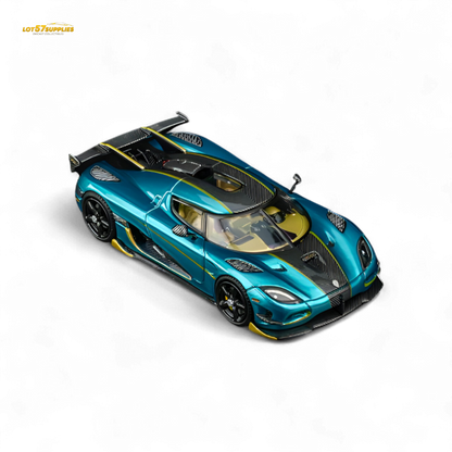 TPC Agera RS Peacock Blue 1:64 - Evergreen Kings