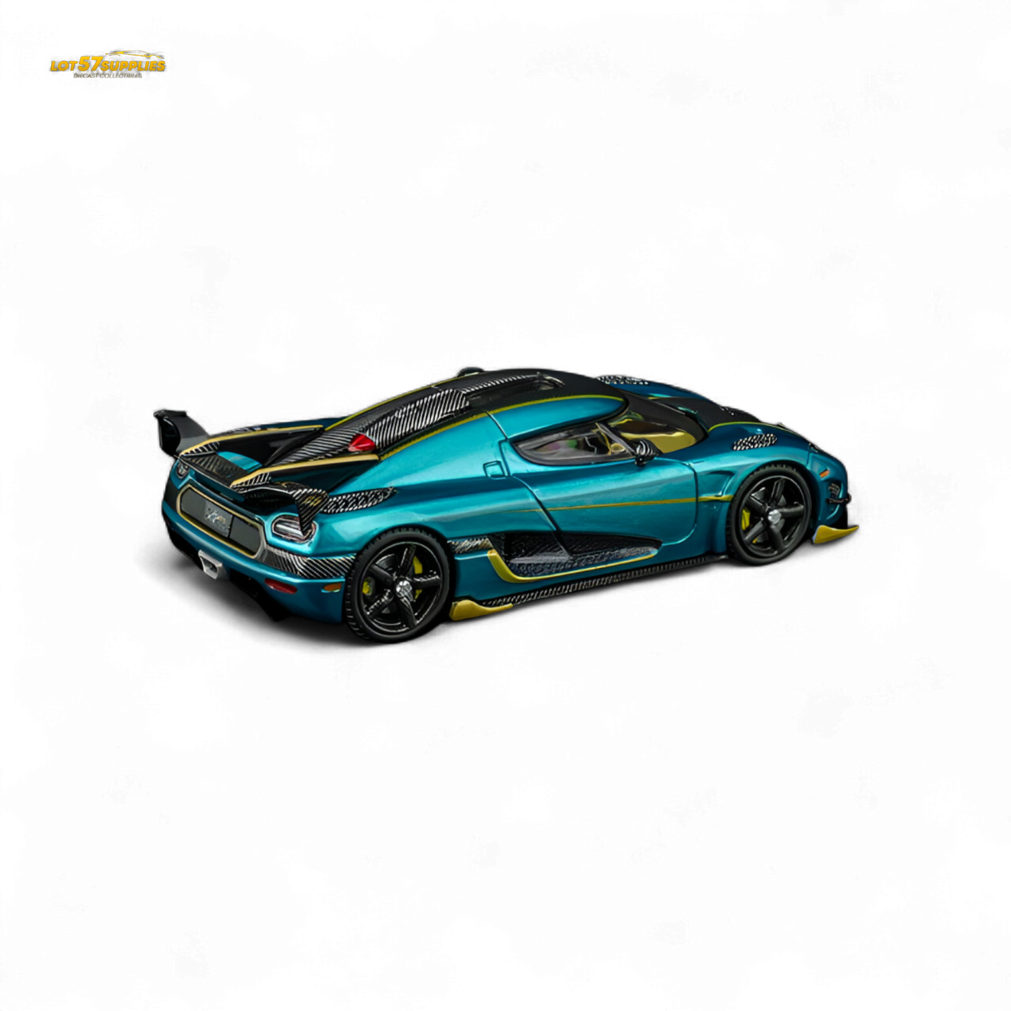 TPC Agera RS Peacock Blue 1:64 - Evergreen Kings