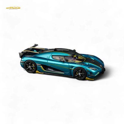 TPC Agera RS Peacock Blue 1:64 - Evergreen Kings