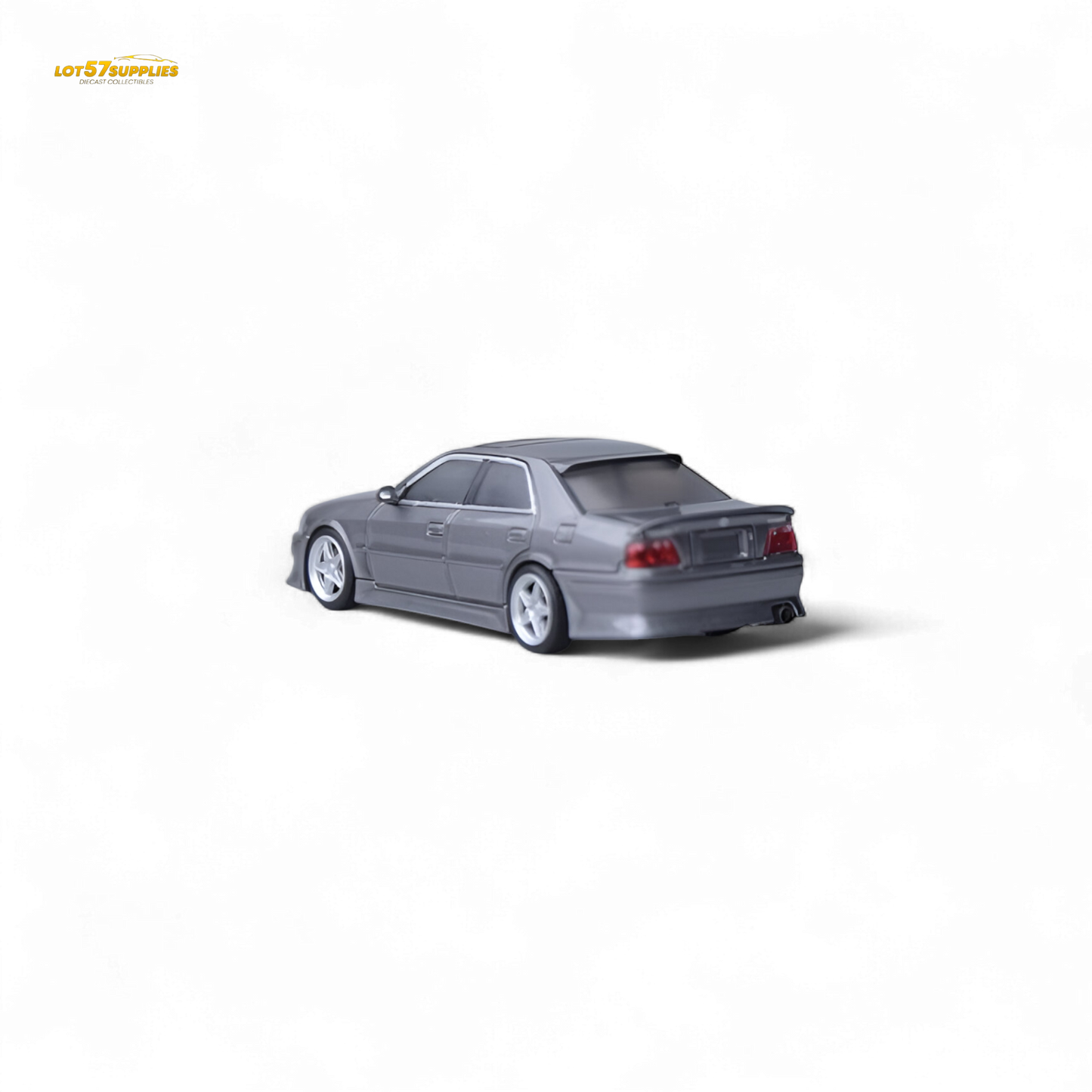 Toyota JZX100 Model One diecast car in gunmetal gray, 1:64 scale by Lot57Supplies Diecast Shop.