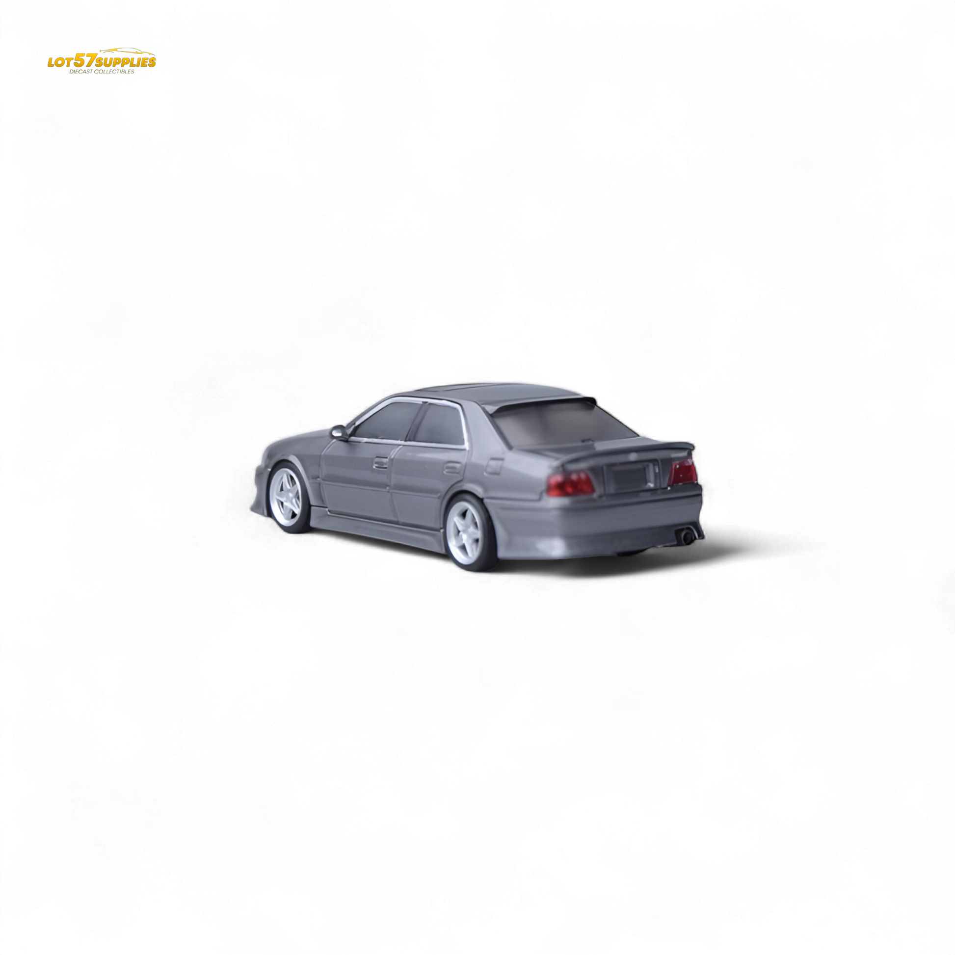 Toyota JZX100 Model One diecast car in gunmetal gray, 1:64 scale by Lot57Supplies Diecast Shop.