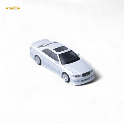 Pearl white Toyota JZX100 diecast model car by Lot57Supplies, detailed 1:64 scale toy vehicle from the Model One series.