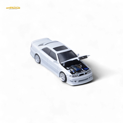 Pearl white Model One Toyota JZX100 diecast car in 1:64 scale, detailed toy model from Lot57Supplies Diecast Shop.
