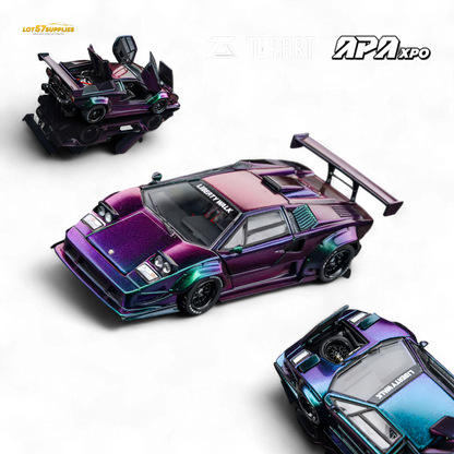 Topart Lamborghini Countach Liberty Walk Chameleon 1:64 - Evergreen Kings
