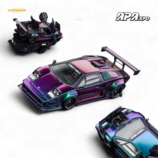 Topart Lamborghini Countach Liberty Walk Chameleon 1:64 - Evergreen Kings