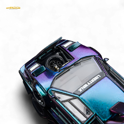 Topart Lamborghini Countach Liberty Walk Chameleon 1:64 - Evergreen Kings