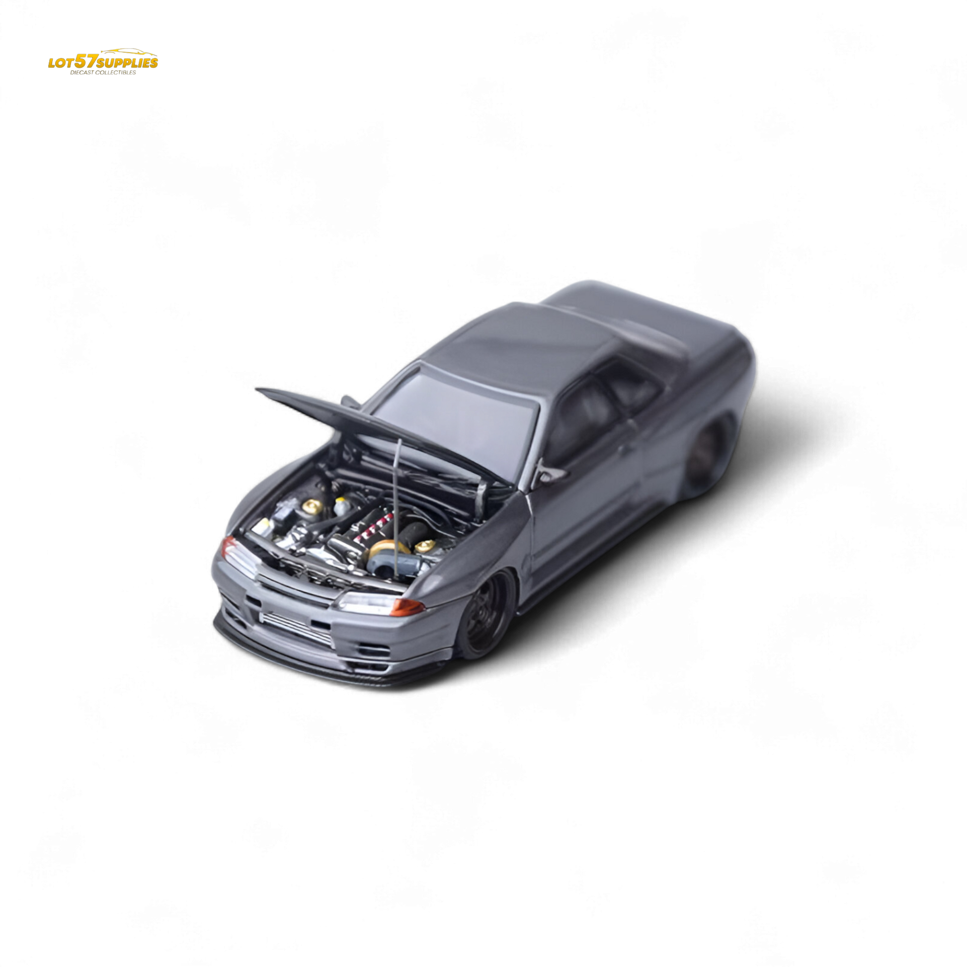 Focal Horizon Skyline GT-R R32 Grey Garage Active 1:64 - Evergreen Kings
