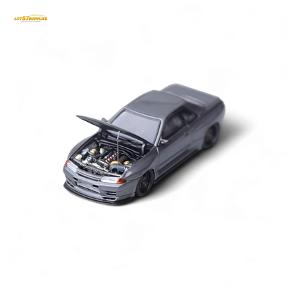 Focal Horizon Skyline GT-R R32 Grey Garage Active 1:64 - Evergreen Kings