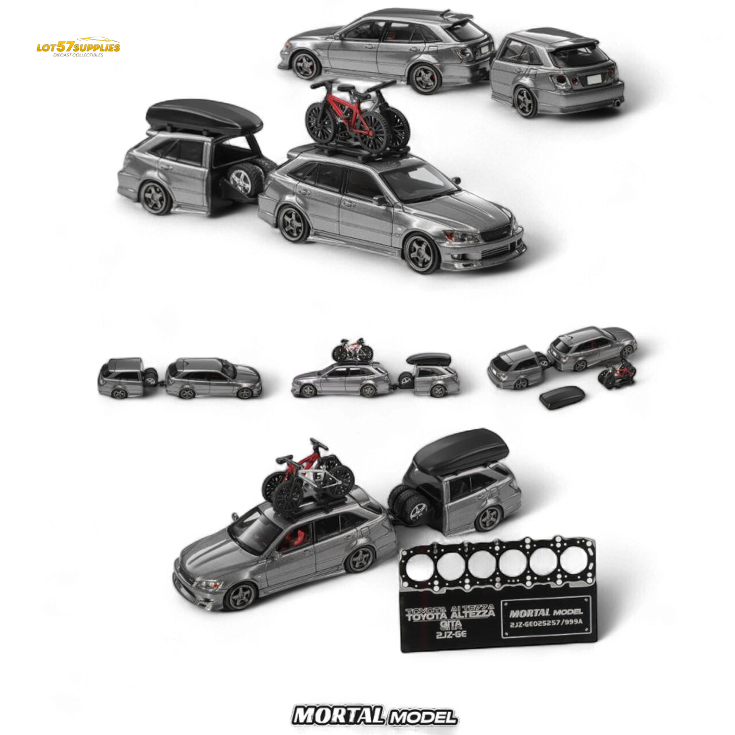 MORTAL Altezza Gita ELIXIR Silver Gray Trailer 1:64 - Evergreen Kings