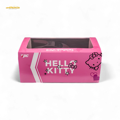Lamborghini TPC LP610 Modified Hello Kitty 1:64 diecast model in pink with Hello Kitty design, detailed miniature car.