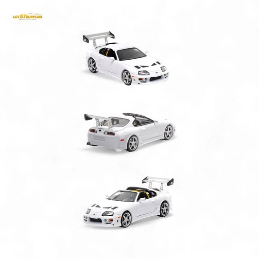 (Pre-Order) Fast Speed Supra Targa White 1:64 - Evergreen Kings