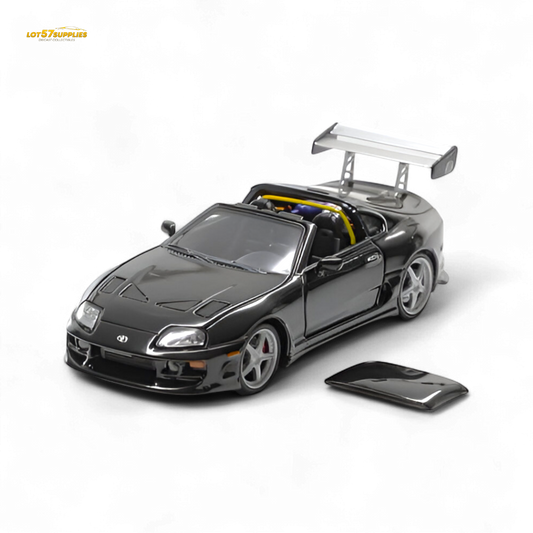 (Pre-Order) Fast Speed Supra Targa Black 1:64 - Evergreen Kings