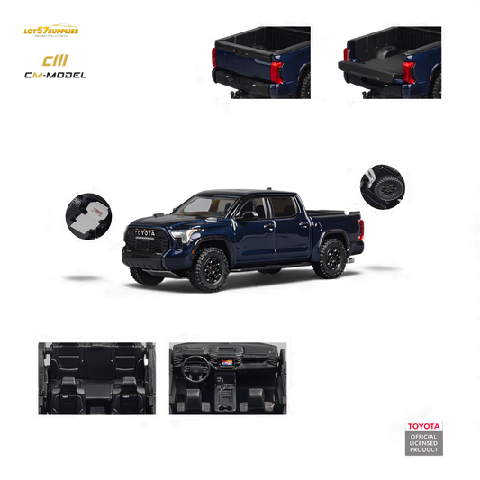 CM MODEL Toyota Tundra Metallic Blue 1:64 - Evergreen Kings