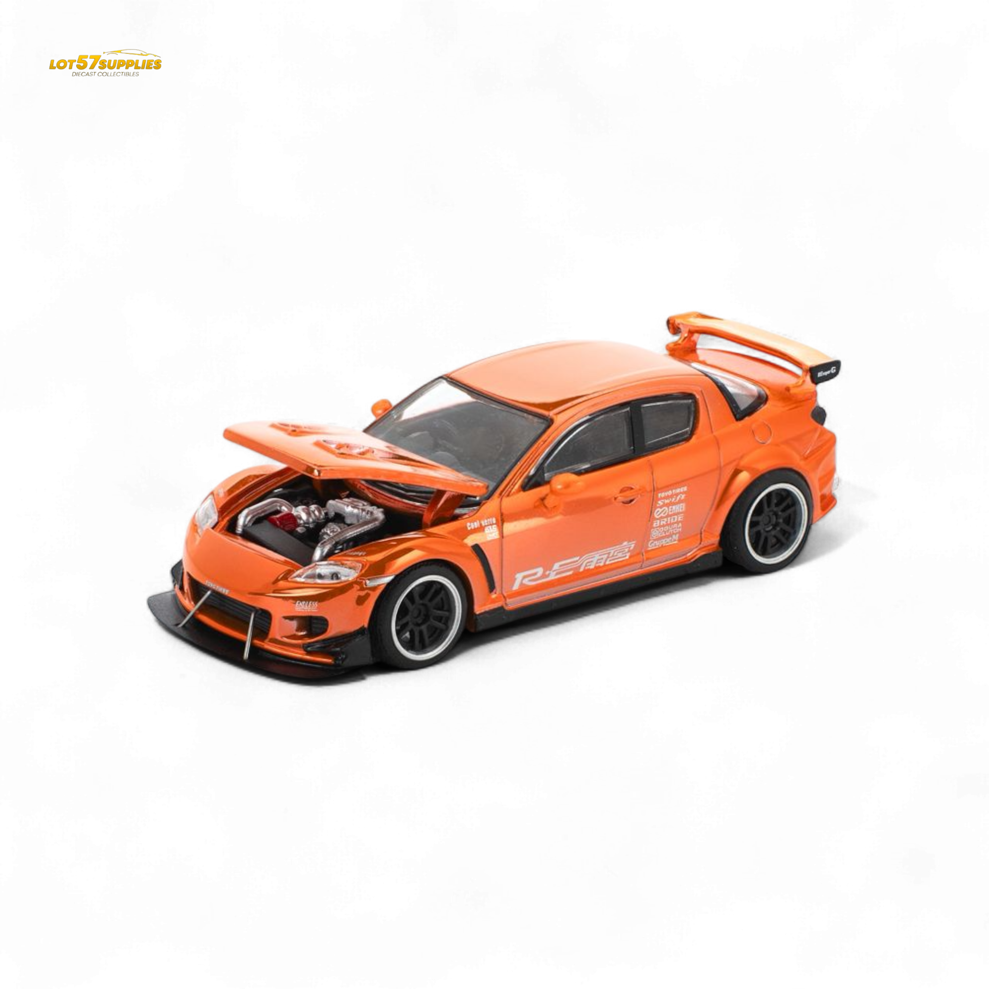 (Pre-Order) Poprace Mazda RX-8 Re-Amemiya Chrome Orange 1:64 ...