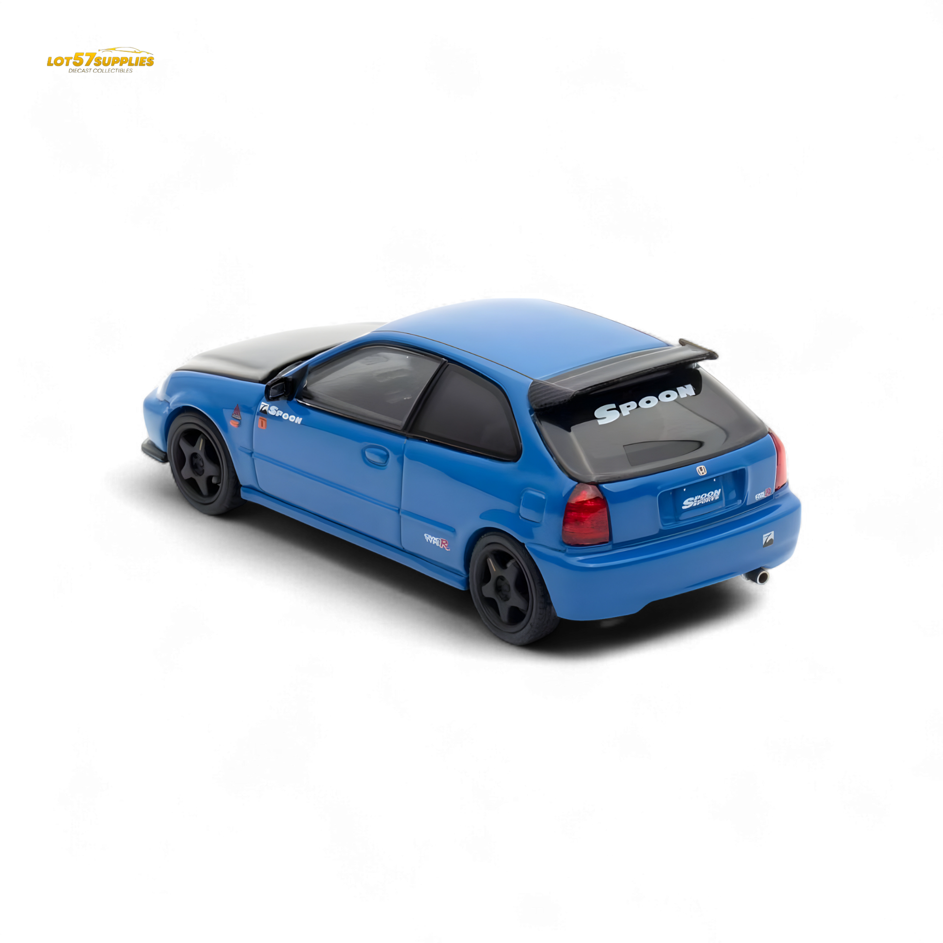 Motorhelix Honda Civic EK9 Blue 1:64 - Evergreen Kings