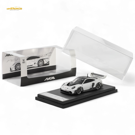 HKM Porsche 911 GT3 R Rennsport White Carbon Hood 1:64 - Evergreen Kings