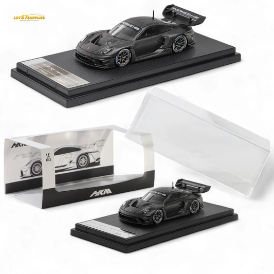 HKM Porsche 911 GT3 R Rennsport Full Carbon Black 1:64 - Evergreen Kings